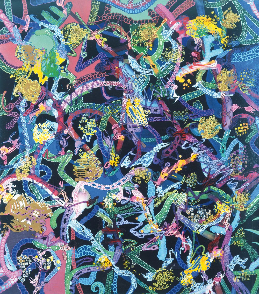 Untitled, Mixed media on canvas, 1995